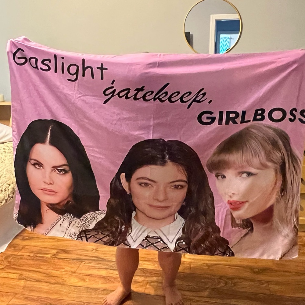 Last chance $5 Gaslight Gatekeep Girlboss tapestry